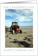 Father’s Day Card Beach Scenery Tractor card