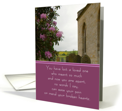 Sympathy Card Church Scenery card (642660)