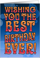 Best Birthday Ever - Colourful card
