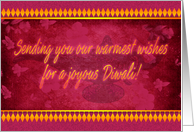 Diwali Greeting Card With Lamp card