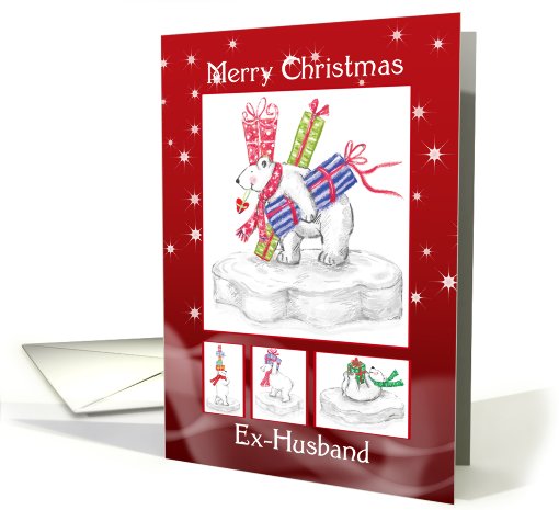 Ex-Husband Christmas Card - Polar Bears card (722883)