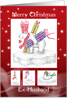 Ex-Husband Christmas Card - Polar Bears card
