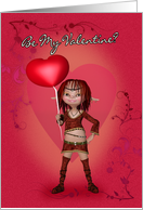 Valentine’s Day Card With Cute Elf card
