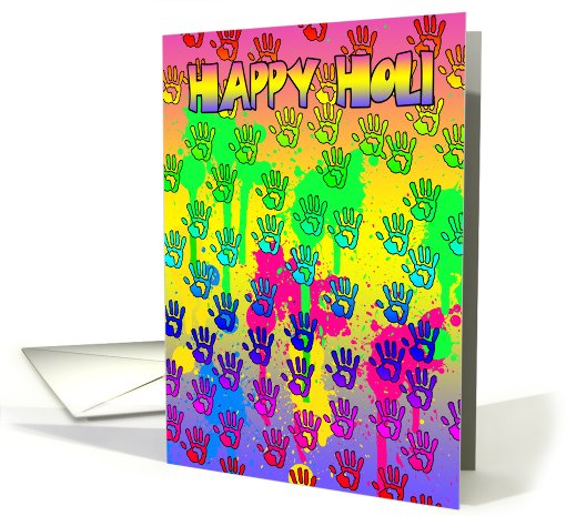 Holi Hai Festival Of Colors Greeting Card - Happy Holi card (763704)