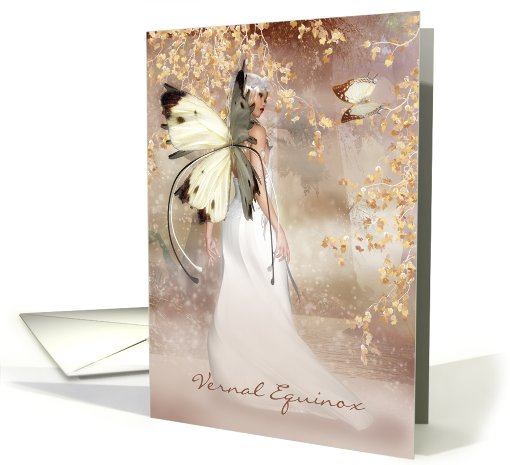 Vernal Equinox Fantasy Fairy Art Card - The Spirit Of Dawn card