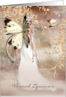 Vernal Equinox Fantasy Fairy Art Card - The Spirit Of Dawn card