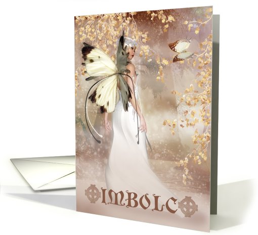 Imbolc Fantasy Fairy Art Card - The Spirit Of Dawn card (793824)