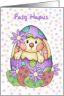 Welsh Language Easter Card - Happy Easter - Pasg Hapus card