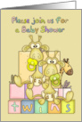 Twins Baby Shower - Baby Shower Card For Twins - Giraffe card