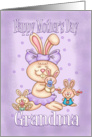 Grandma Mother’s Day Card - Cute Rabbit With Her Little Ones card