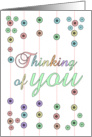 Thinking Of You Card - Floral - Flower Thinking Of You Card