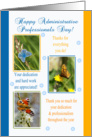 Administrative Professionals Day Card - Butterflies - Spring Colors card