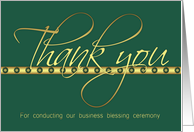 Thank you business blessing card