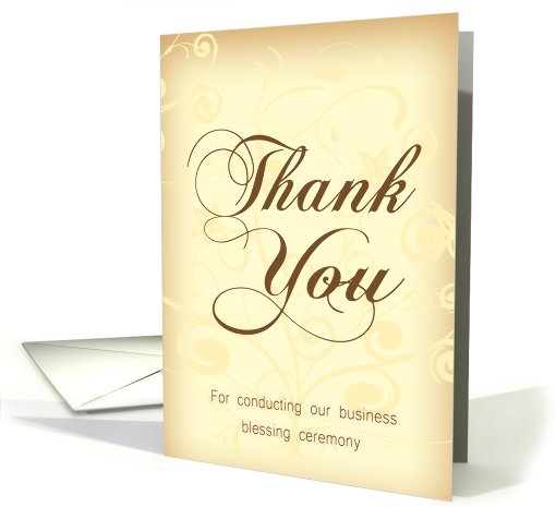 Thank you business blessing card (821316)