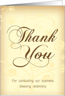 Thank you business blessing card