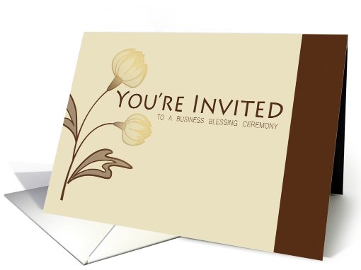 Business Blessing Invitation Card - You're Invited... (822068)