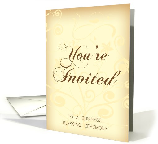 Business Blessing Invitation Card - You're Invited... (822075)