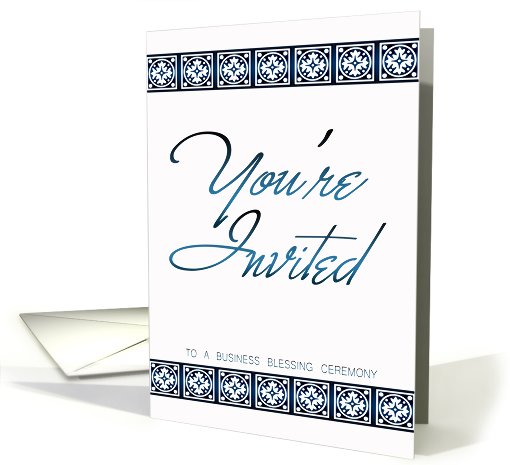 Business Blessing Invitation Card - You're Invited... (822076)