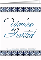 Business Blessing Invitation Card - You’re Invited Business Blessing card
