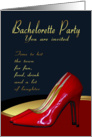 Bachelorette Party Invitation Card - Bachelorette Red Shoes Invitation card