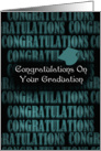 Graduation Congratulations - Congratulations card