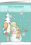 flemish christmas card - zalig kerstfeest en een gelukkig nieuwjaar card