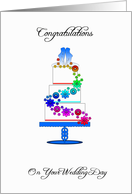 lesbian congratulations Greeting Card with wedding cake card