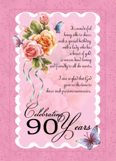 90th birthday...