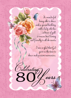 80th birthday...
