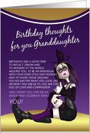 Granddaughter gothic Birthday with Gothic Rag Doll card