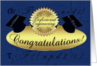 professional engineering congratulations - tensile stress rivets card