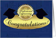 professional engineering congratulations - schematics card