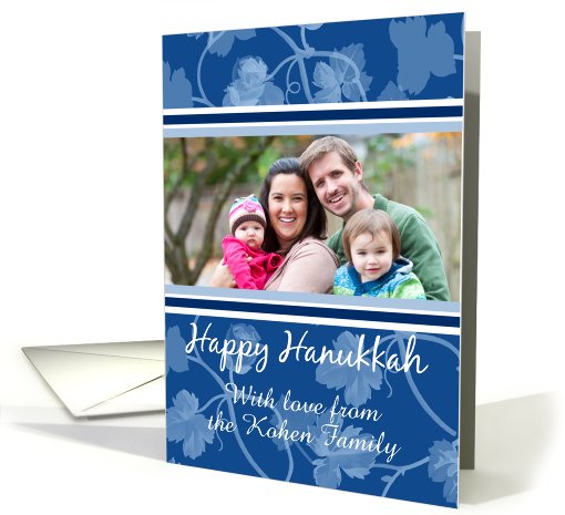 hanukkah photo greeting card for your customization card (863365)
