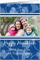 hanukkah photo greeting card for your customization card