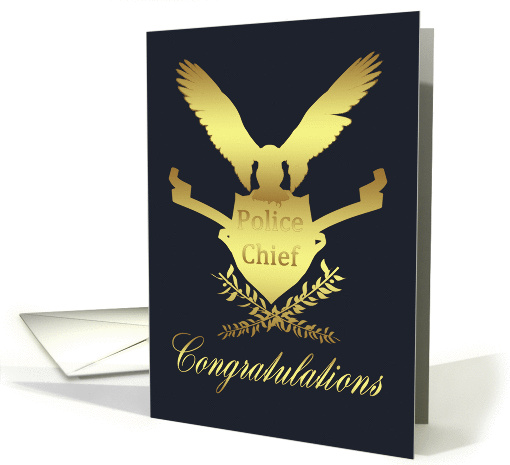 new police chief congratulations card (865739)
