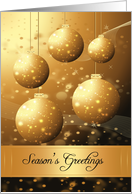 Season’s Greetings Holiday Card With Ornaments card