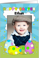 Photo Easter Egg Card With Eggs And Room For A Name card