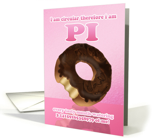 Doughnut Pi Day 3.14 March 14th card (910771)