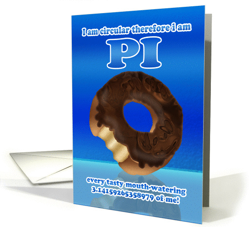 Doughnut Pi Day 3.14 March 14th card (910801)