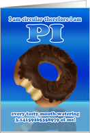 Doughnut Pi Day 3.14 March 14th Card