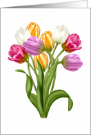 Spring Easter Card With Tulips card