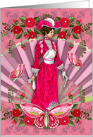 elegant lady any occasion Card