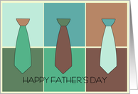 modern father’s day card with ties card