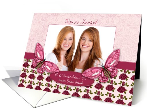 bridal shower greeting invitation photo card (933599)