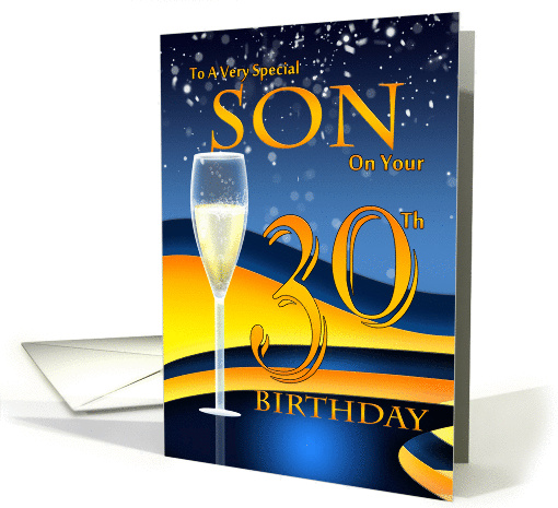 Son 30th Birthday Greeting Card - Special Son card (941073)