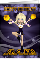 Happy Birthday Cheerleader Card