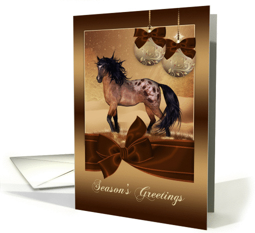 Equine Horse Christmas Holiday card (971755)