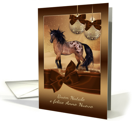 Italian Horse Christmas Holiday card (971765)