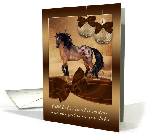 German Horse Christmas Holiday card (971779)