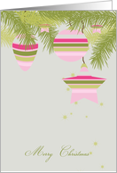 Ornament Christmas Card Stylish And Modern card